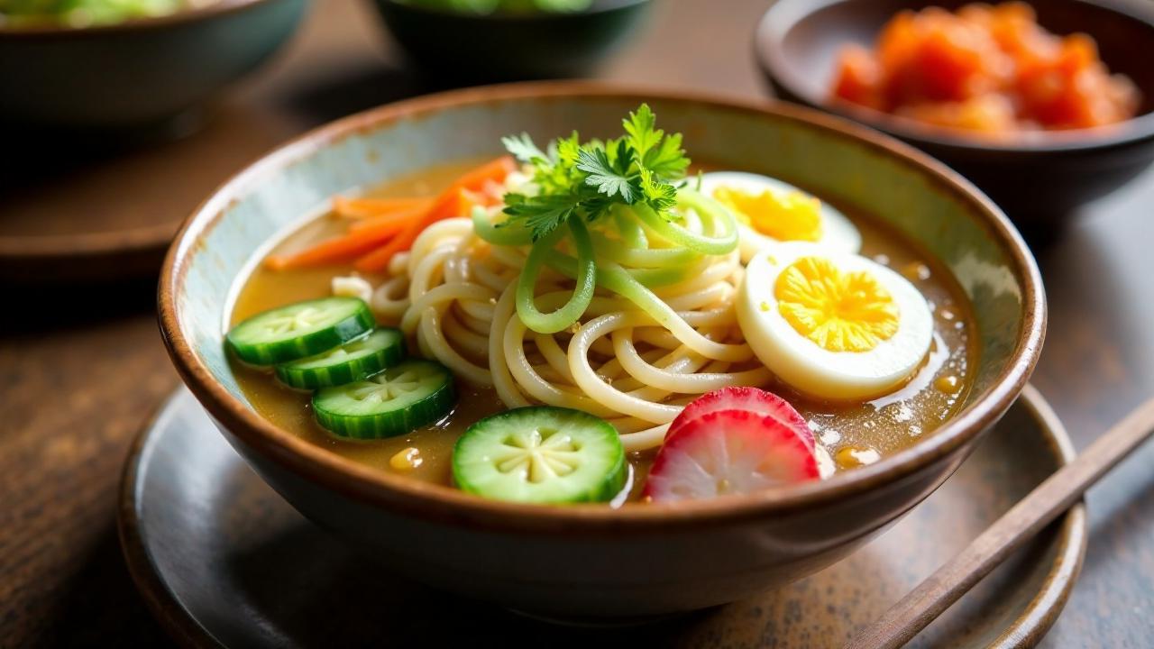 Naengmyeon - Kalte Buchweizennudeln