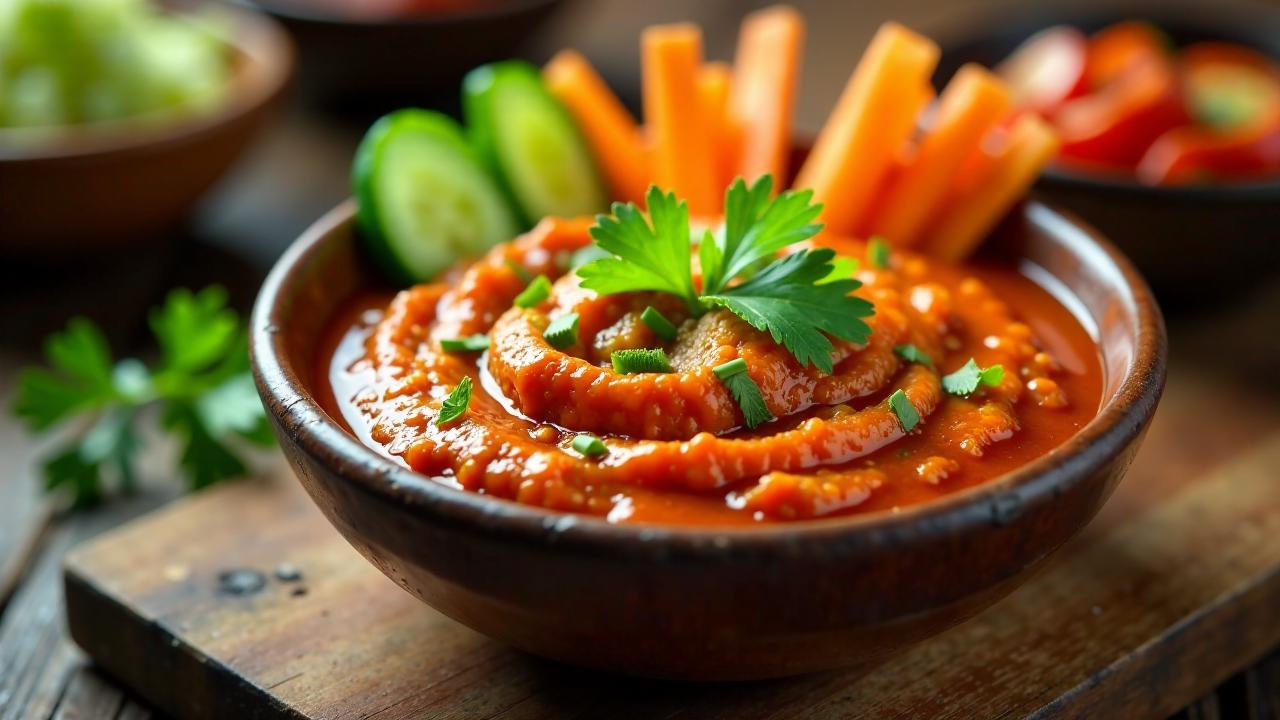 Nam Prik Ong (Tomaten-Chili-Dip)