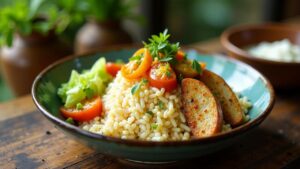 Nasi Campur Bali (Balinese mixed rice)