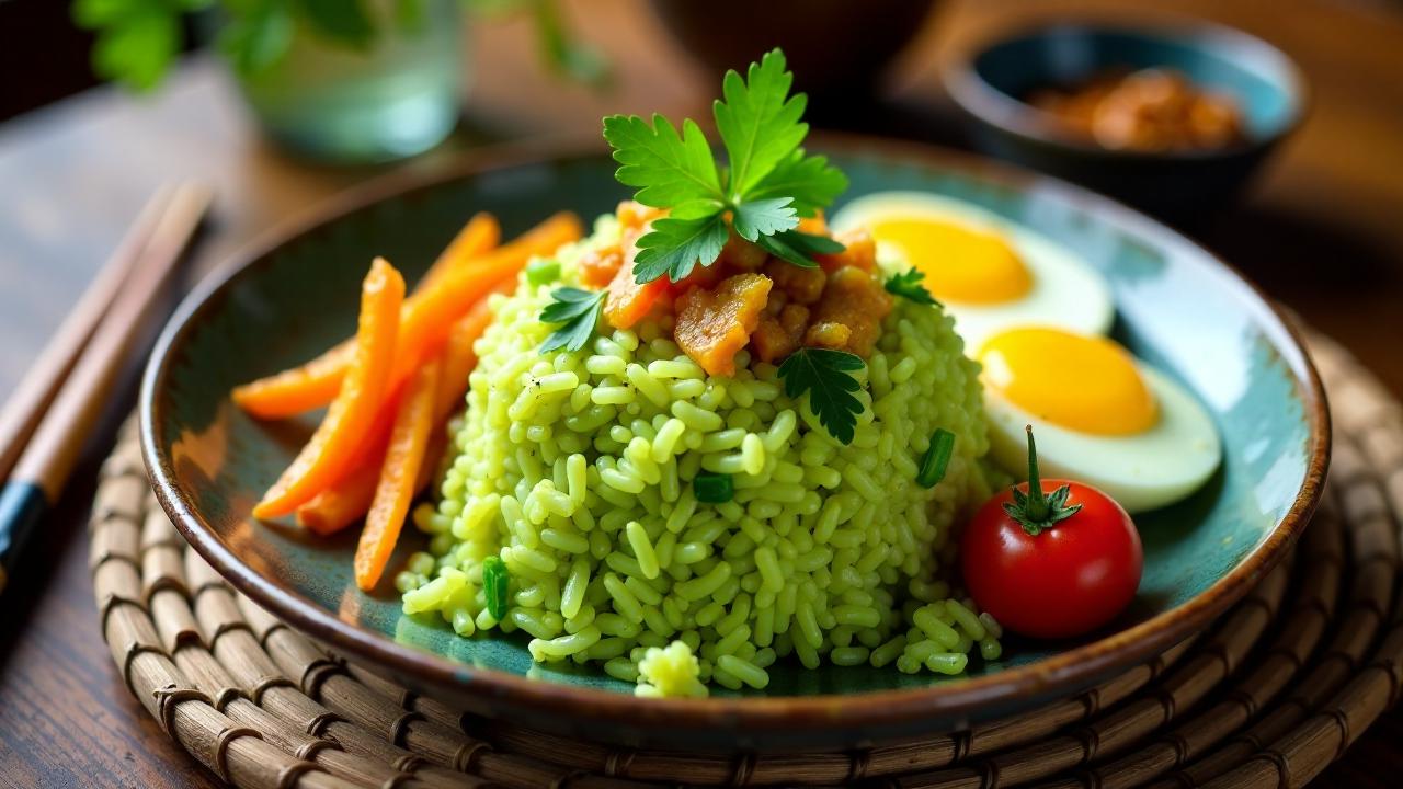 Nasi Goreng Pandan (Pandan Leaf Fried Rice)