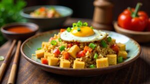 Nasi Goreng Tahu (Tofu Fried Rice)