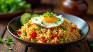 Nasi Goreng Teri Medan (Anchovy Fried Rice)