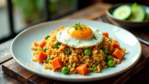 Nasi Goreng (indonesisch-niederländisches Reisgericht)