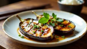 Nasubi Dengaku (Miso-gegrillte Aubergine)