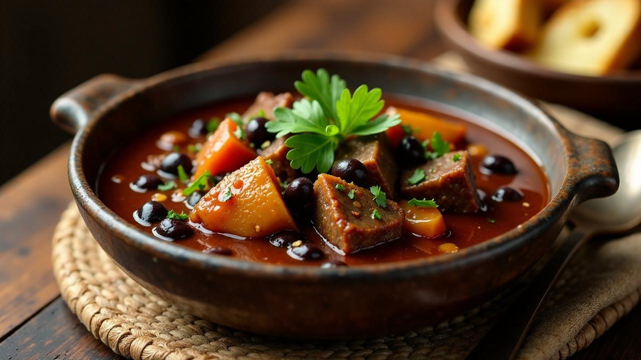 Ndambé de viande: Fleisch- und Bohneneintopf