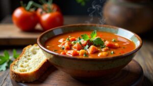 Ndourré: Tomaten-Hirse Suppe