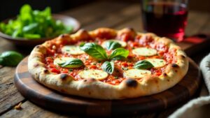 Neapolitanische Margherita-Pizza