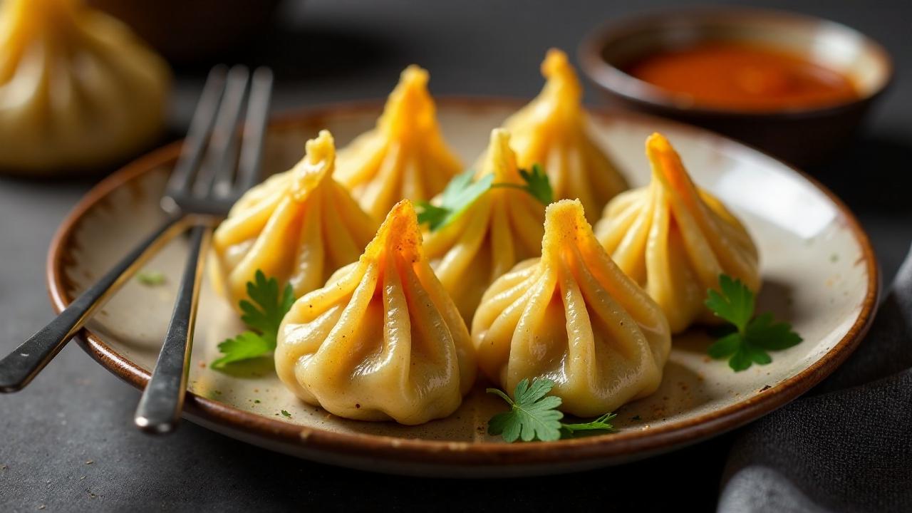 Nepalesische Paneer-Momos