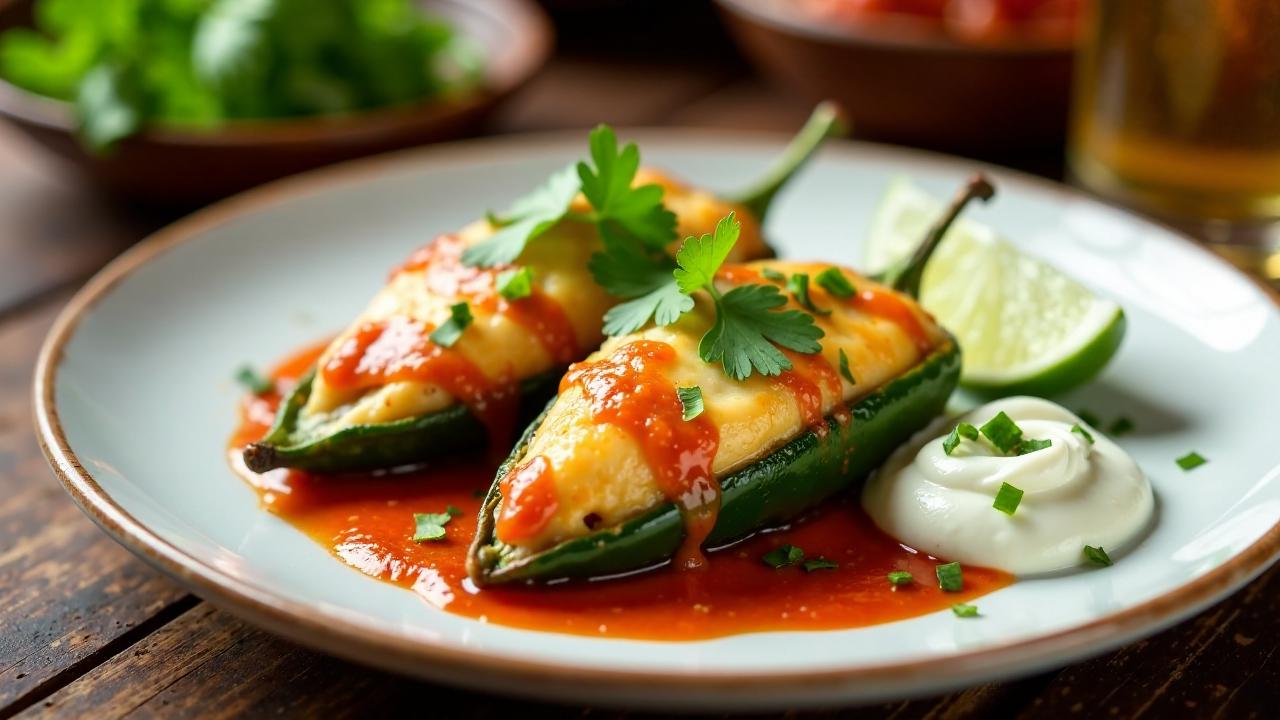 New Mexican Chiles Rellenos – Gefüllte Chilis.