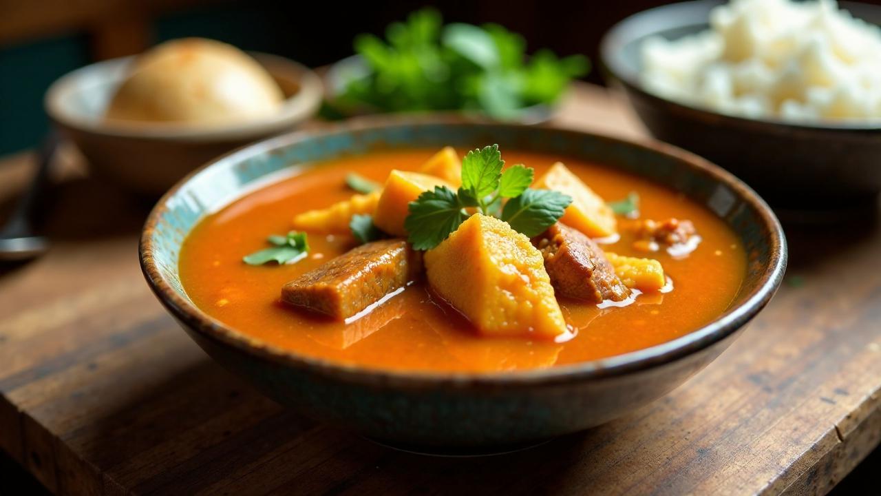 Nigerian Banga Soup – Palmfruchtsuppe