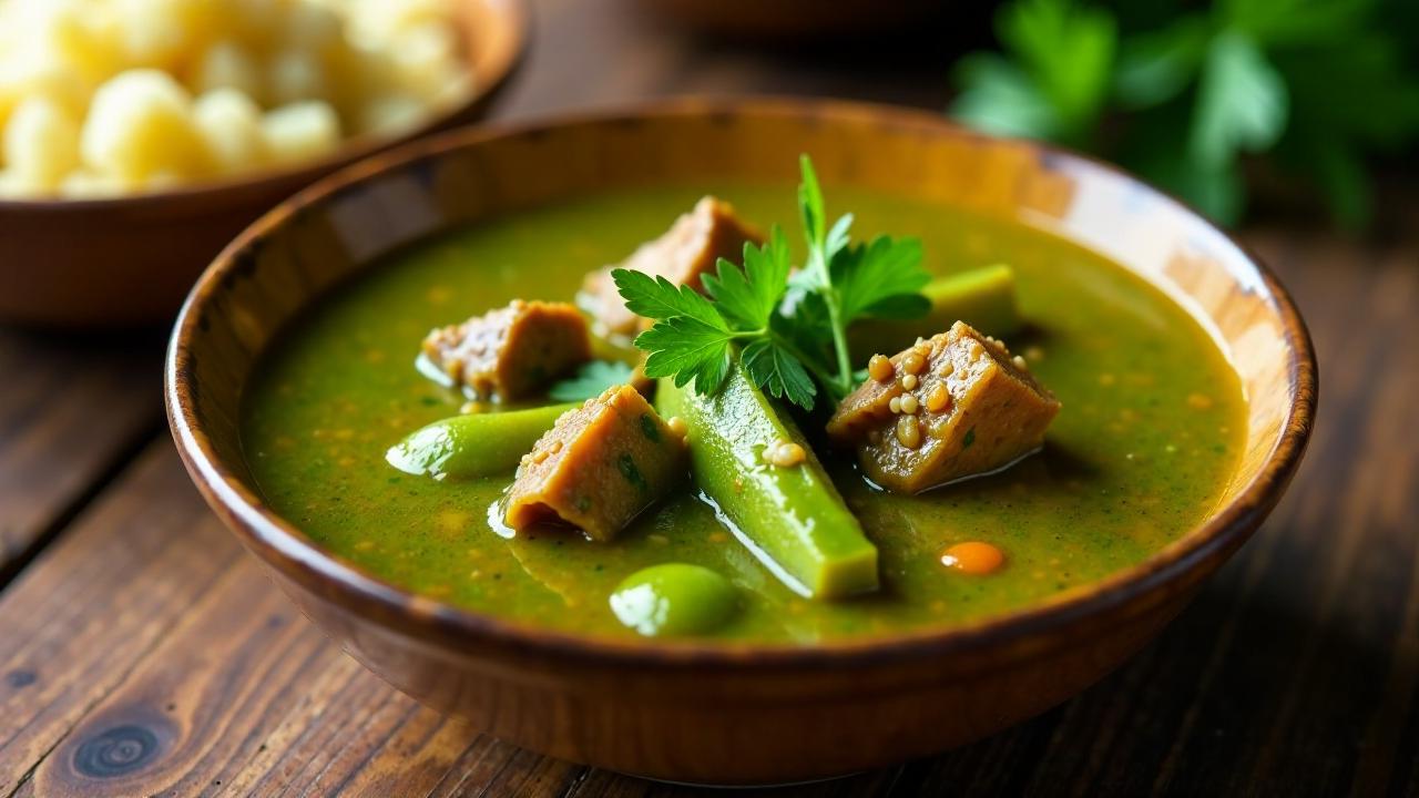 Nigerian Okra Soup – schlotzige Schoten-Suppe