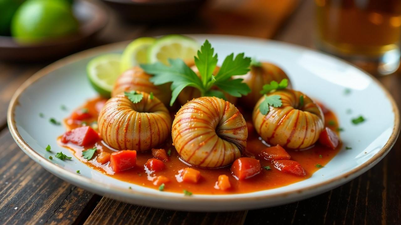 Nigerian Peppered Snail – scharfe Schnecken