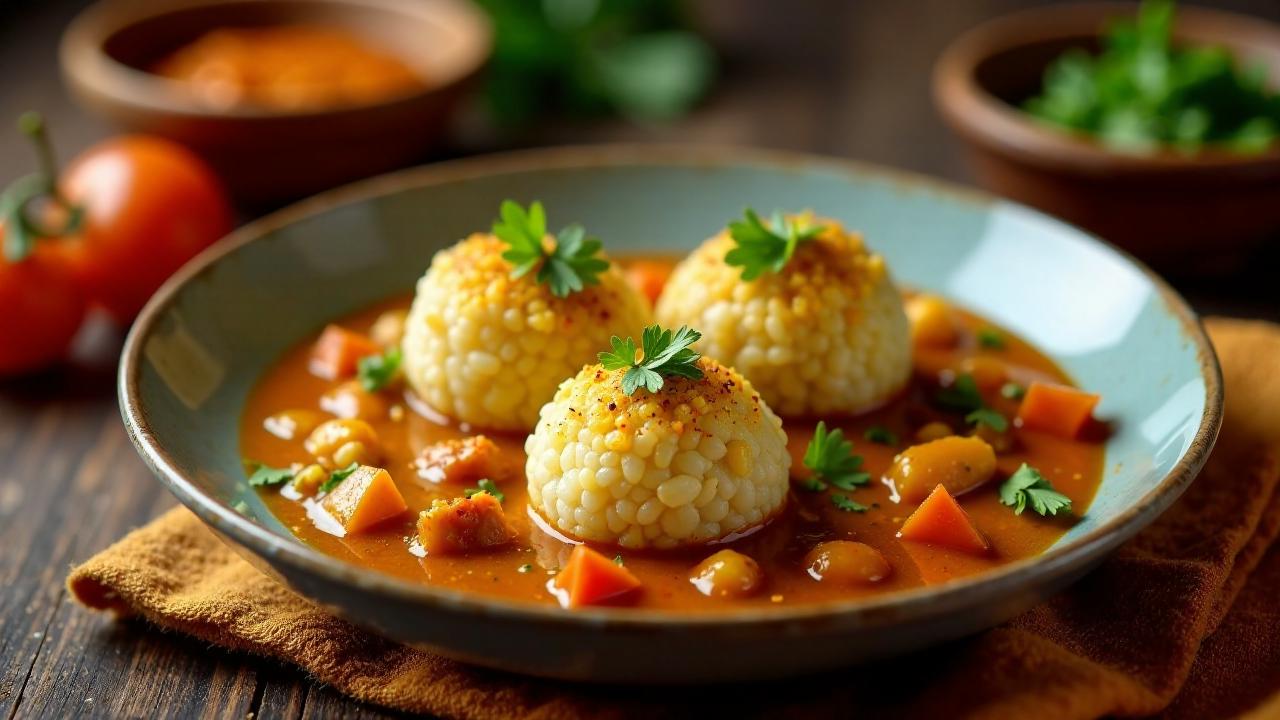 Nigerian Tuwo Shinkafa – Reisbällchen