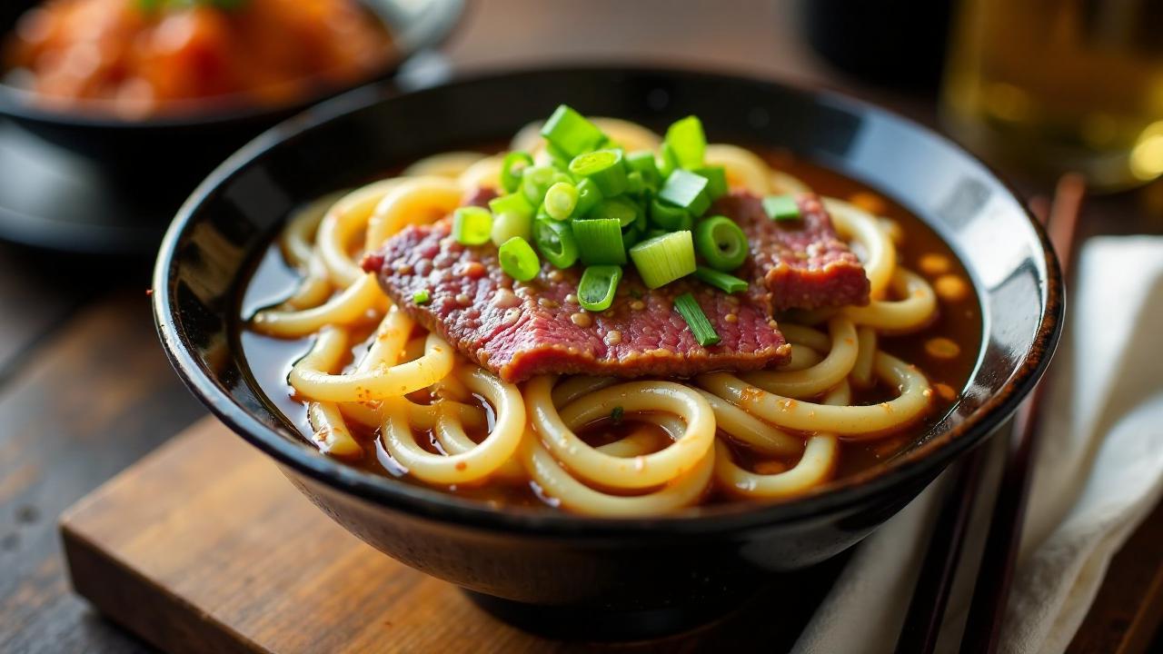 Niku Udon: Rindfleisch-Udon