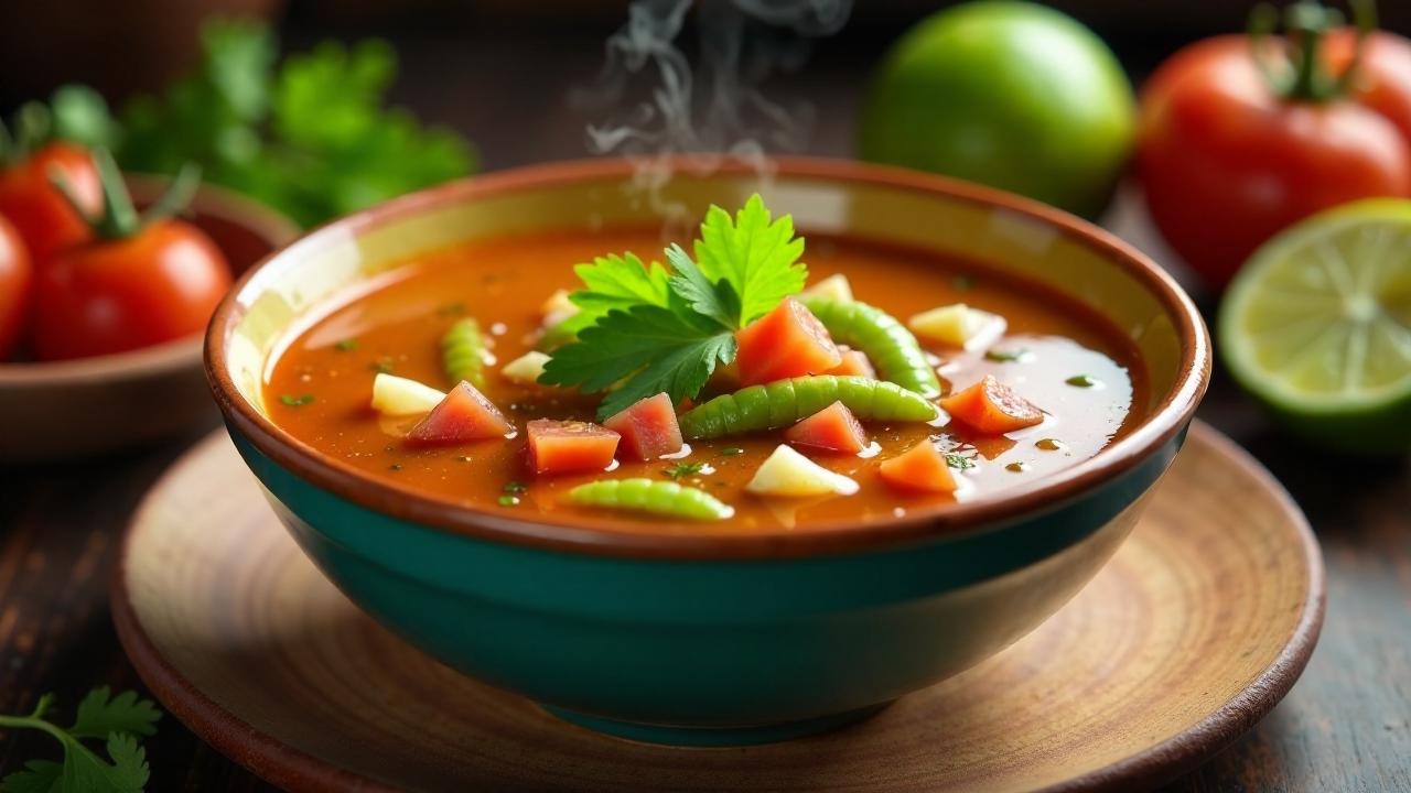 Nopales-Suppe (Kaktussuppe)