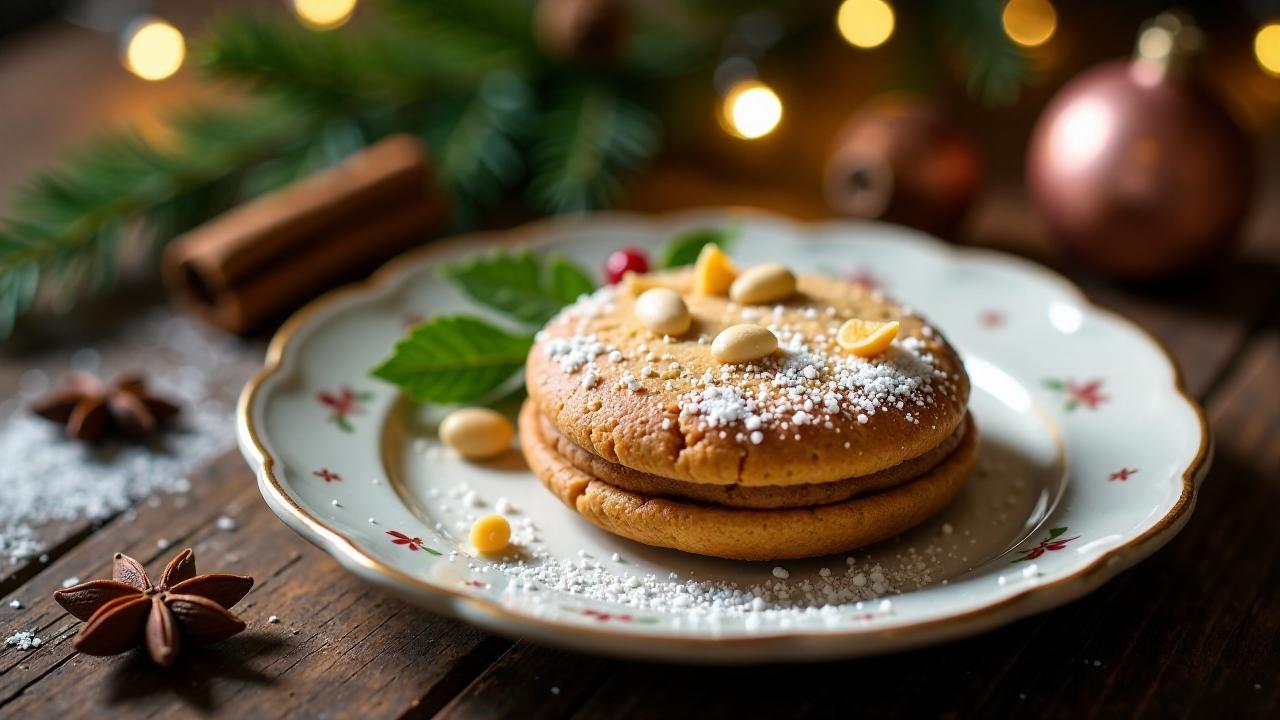 Nürnberger Lebkuchen mit Mandelsplittern