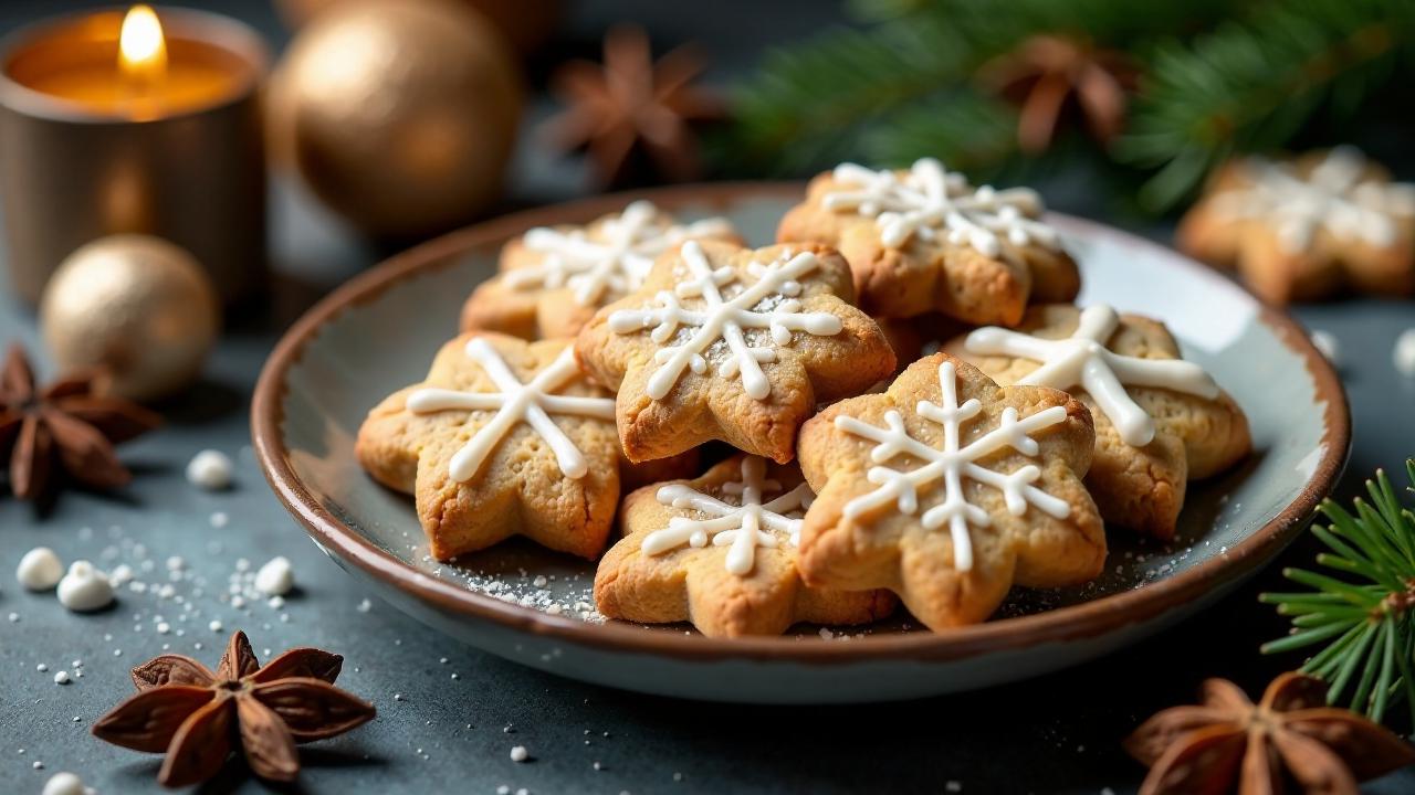 Nürnberger Lebkuchen mit Zimtsternen-Dekoration