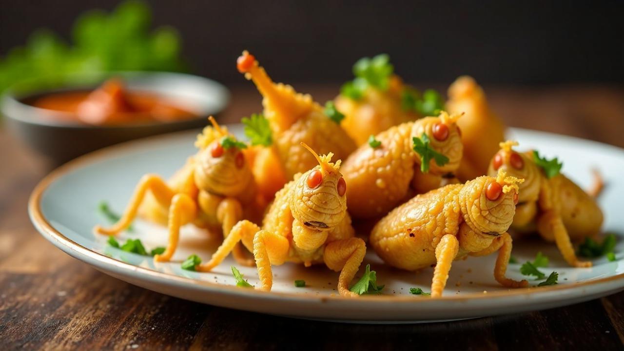 Nsenene- Frittierte Heuschrecken Snack