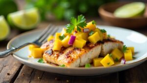 Ocean Trout with Mango Salsa