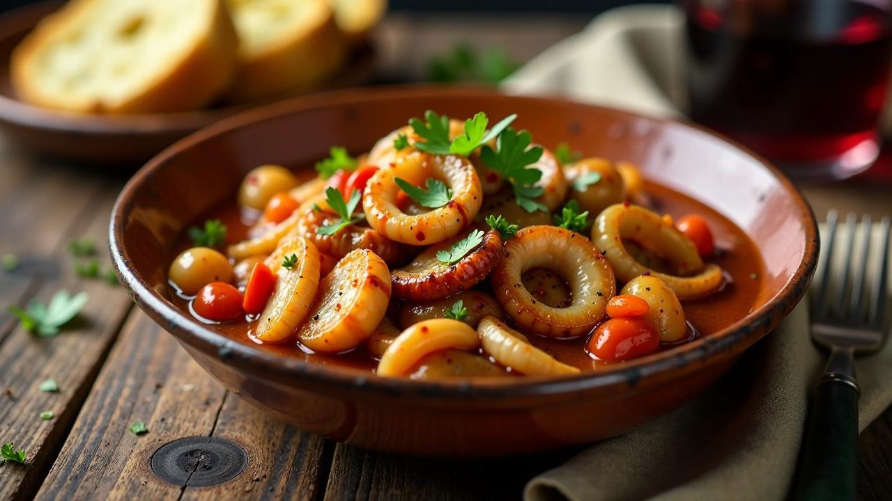 Octopus Stifado – Oktopus-Eintopf