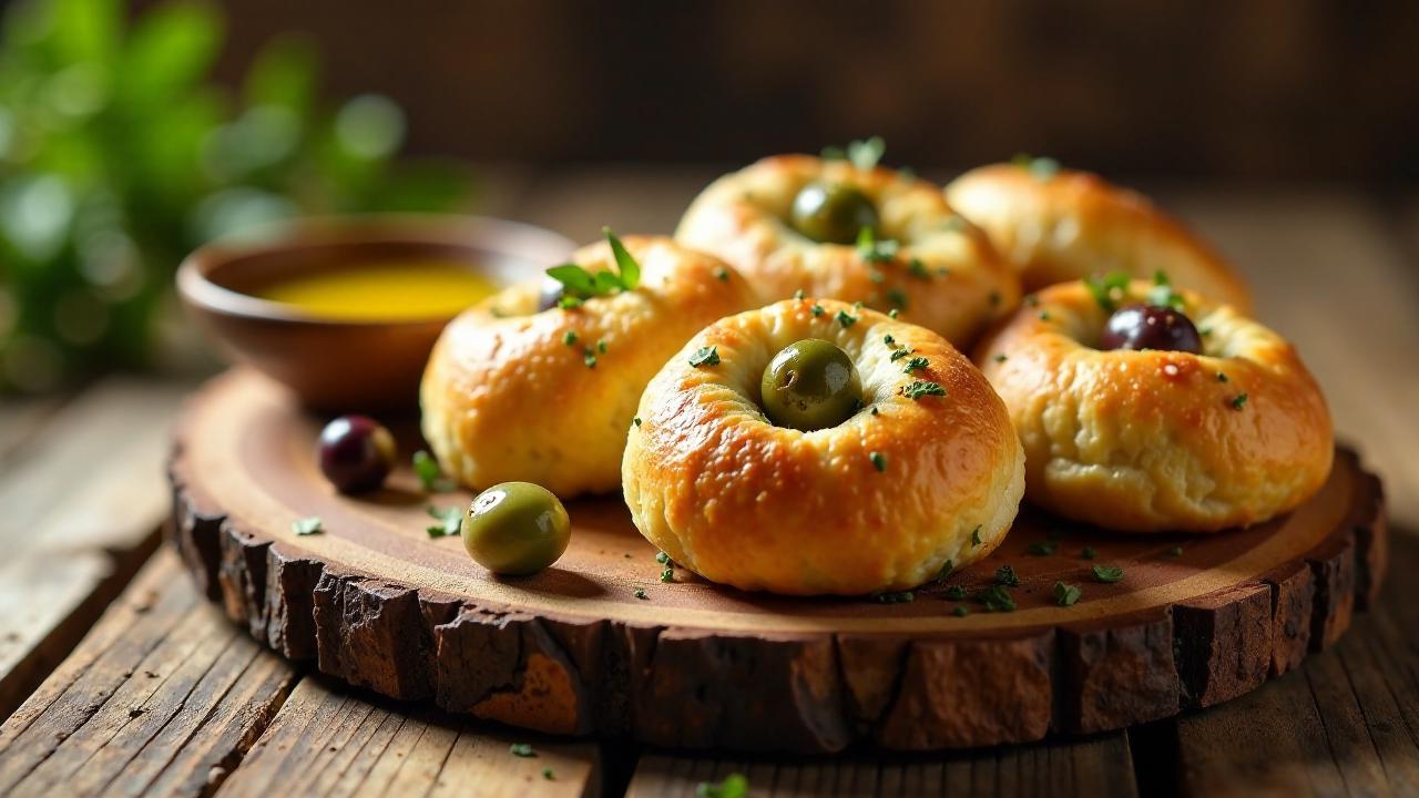 Olivenbrötchen: Mediterran