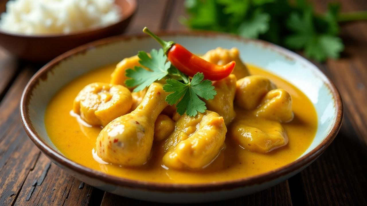 Opor Ayam: Hähnchencurry mit Kokosmilch