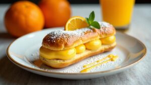 Orangen-Ingwer-Eclairs