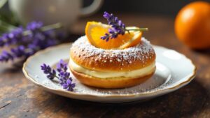 Orangen-Lavendel-Donut