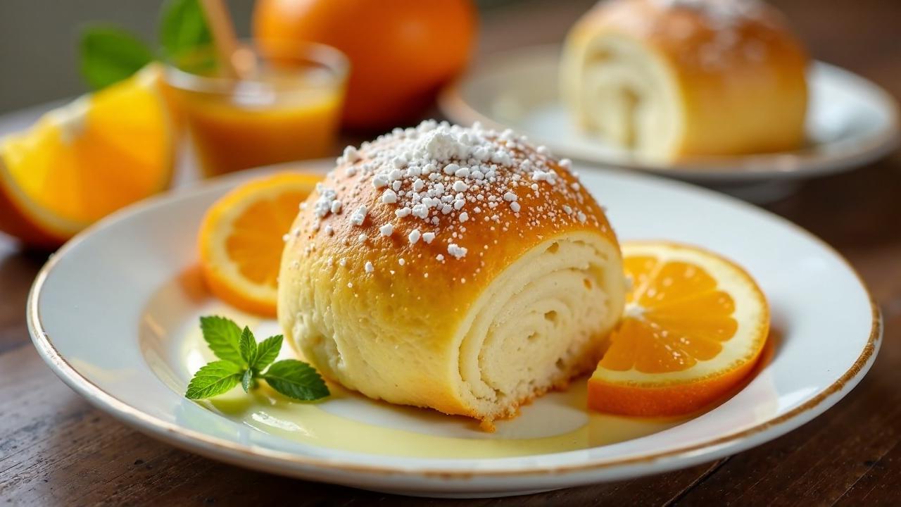 Orangen-Milchbrötchen