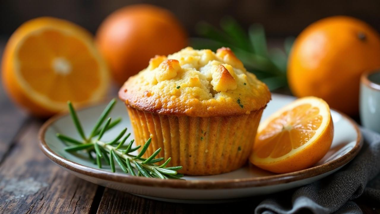 Orangen-Rosmarin-Muffins