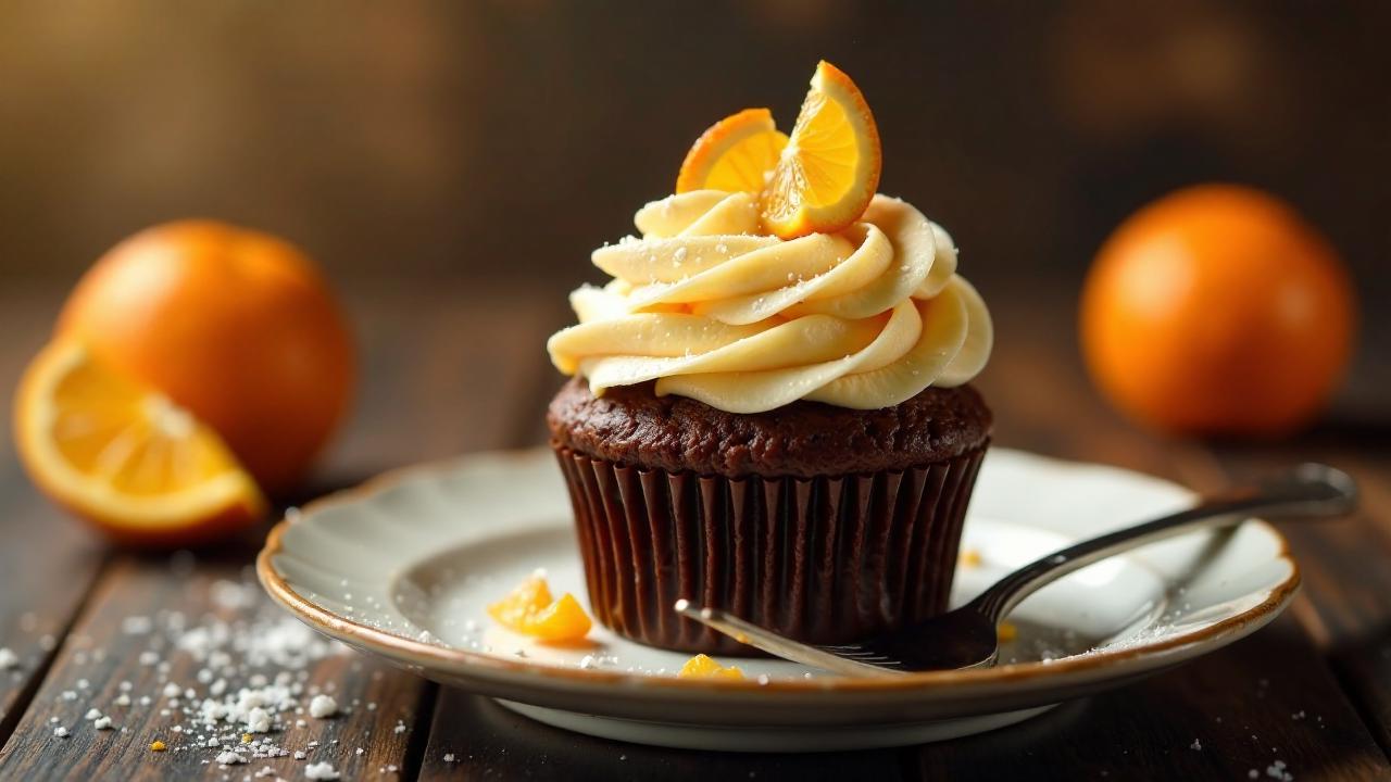 Orangen-Schoko-Cupcakes