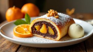 Orangen-Schoko-Strudel