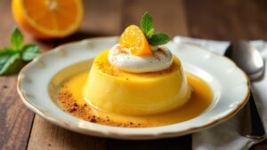 Orangenpudding mit Zimt