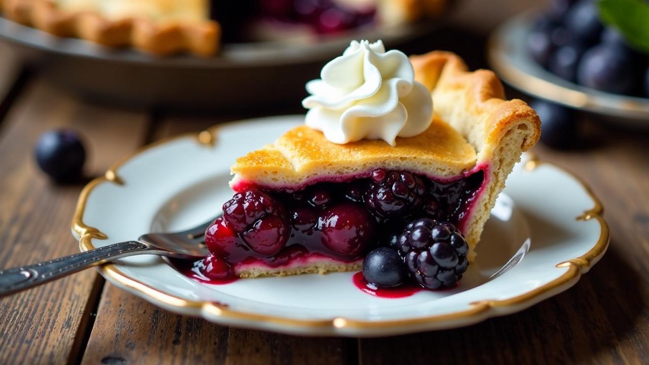 Oregon Marionberry Pie – Marionberry-Kuchen.