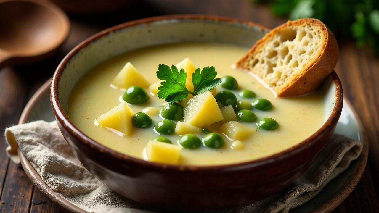 Ostfriesische Buttermilch-Bohnensuppe