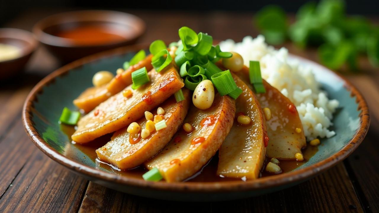 Pad Kana Moo Krob (Gebratenes Schweinefleisch mit Chinakohl)