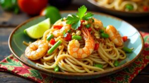 Pad Thai Kung (Gebratene Nudeln mit Garnelen)