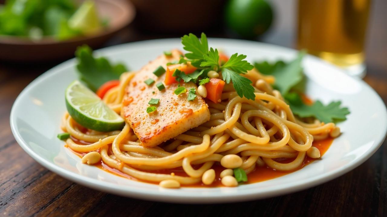 Pad Thai Pla (mit Fisch)