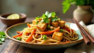 Pad Thai Tofu (mit Tofu)