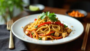 Pad Thai im Wok-Stil