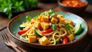 Pad Thai mit Curry-Pulver