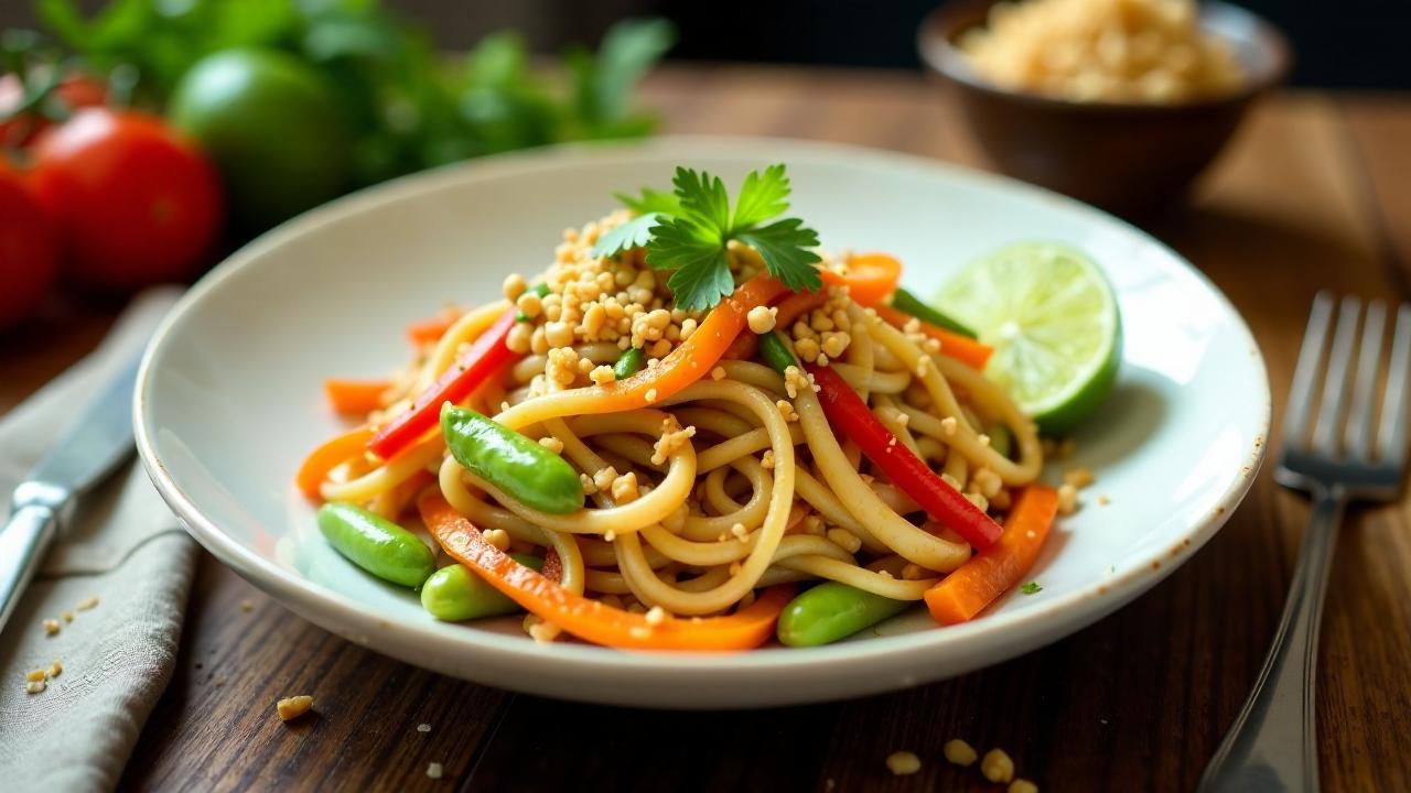 Pad Thai mit Edamame