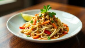 Pad Thai mit Fenchelgemüse