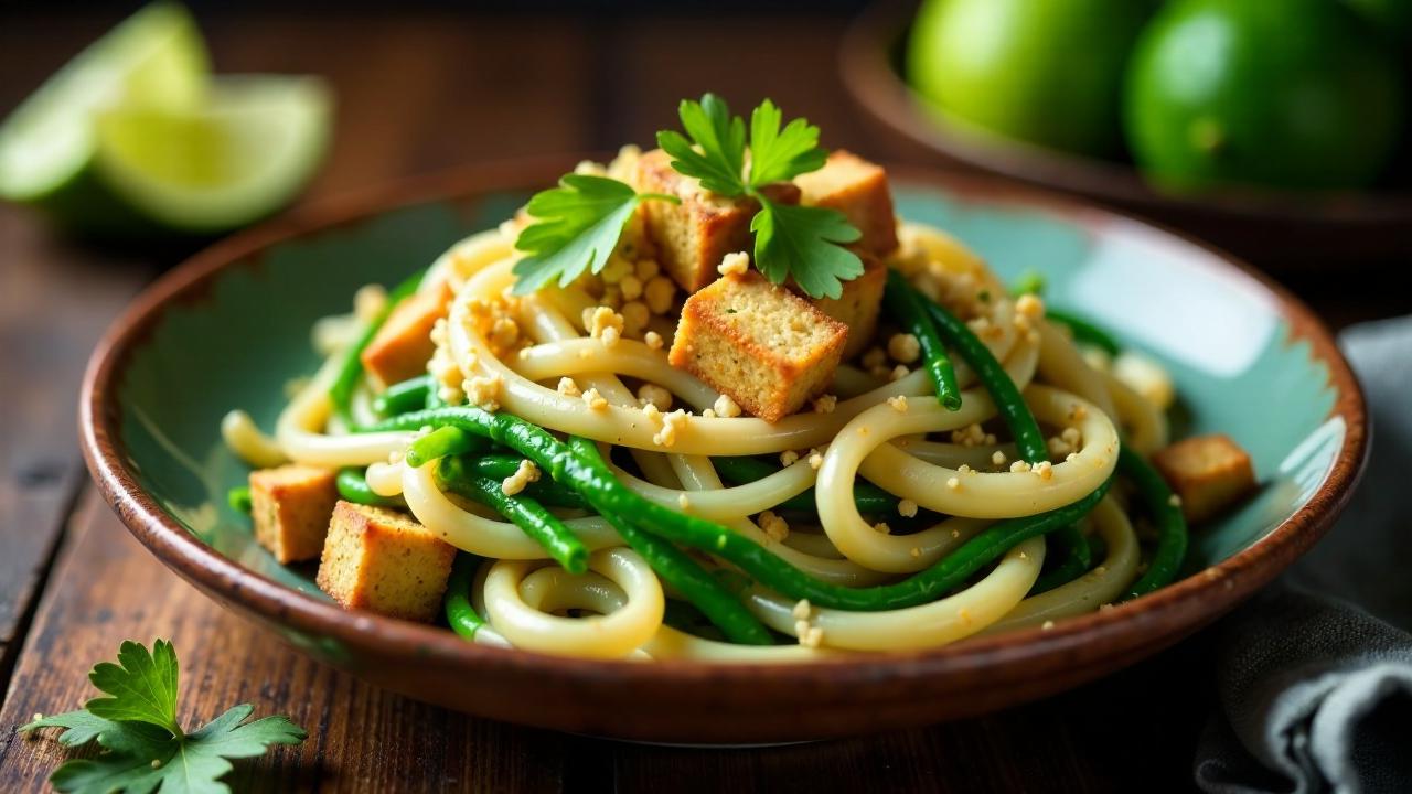 Pad Thai mit Spinat