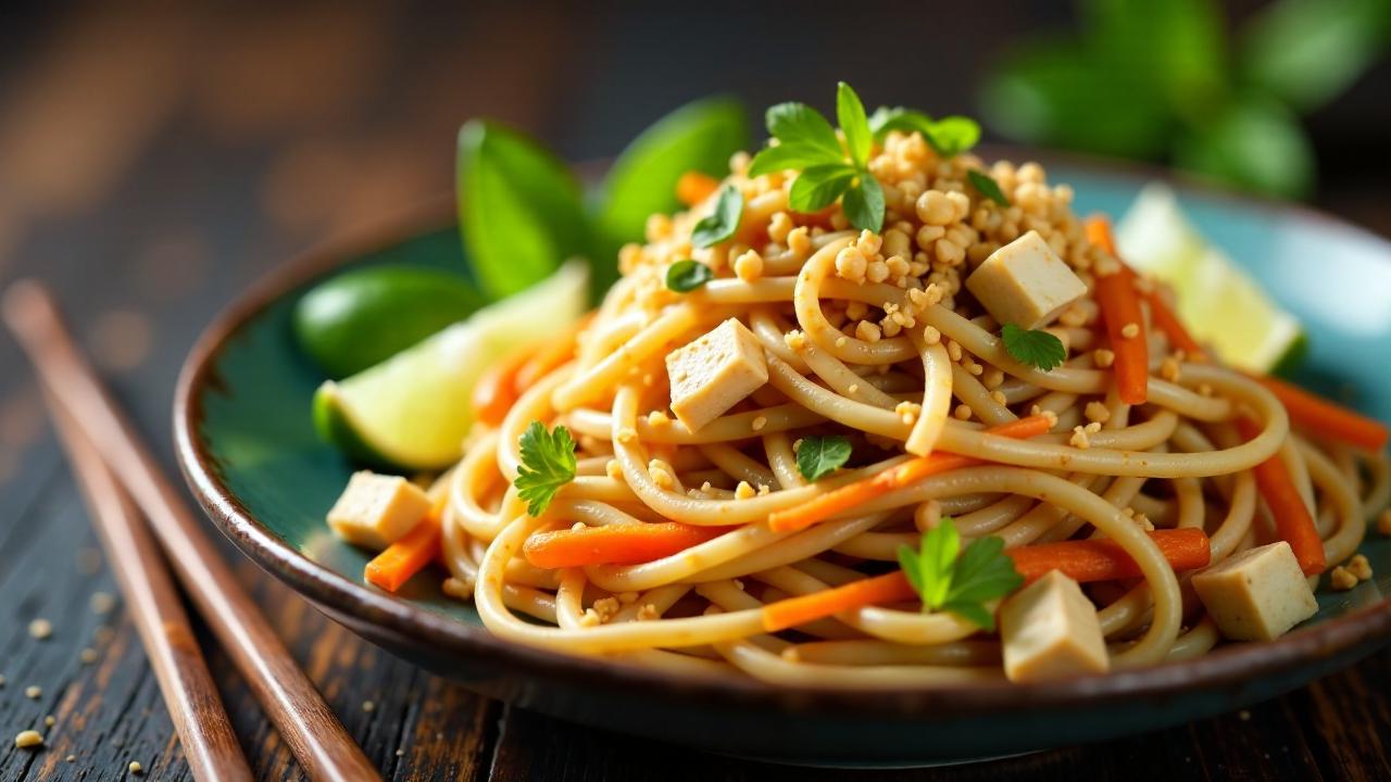 Pad Thai mit braunem Zucker