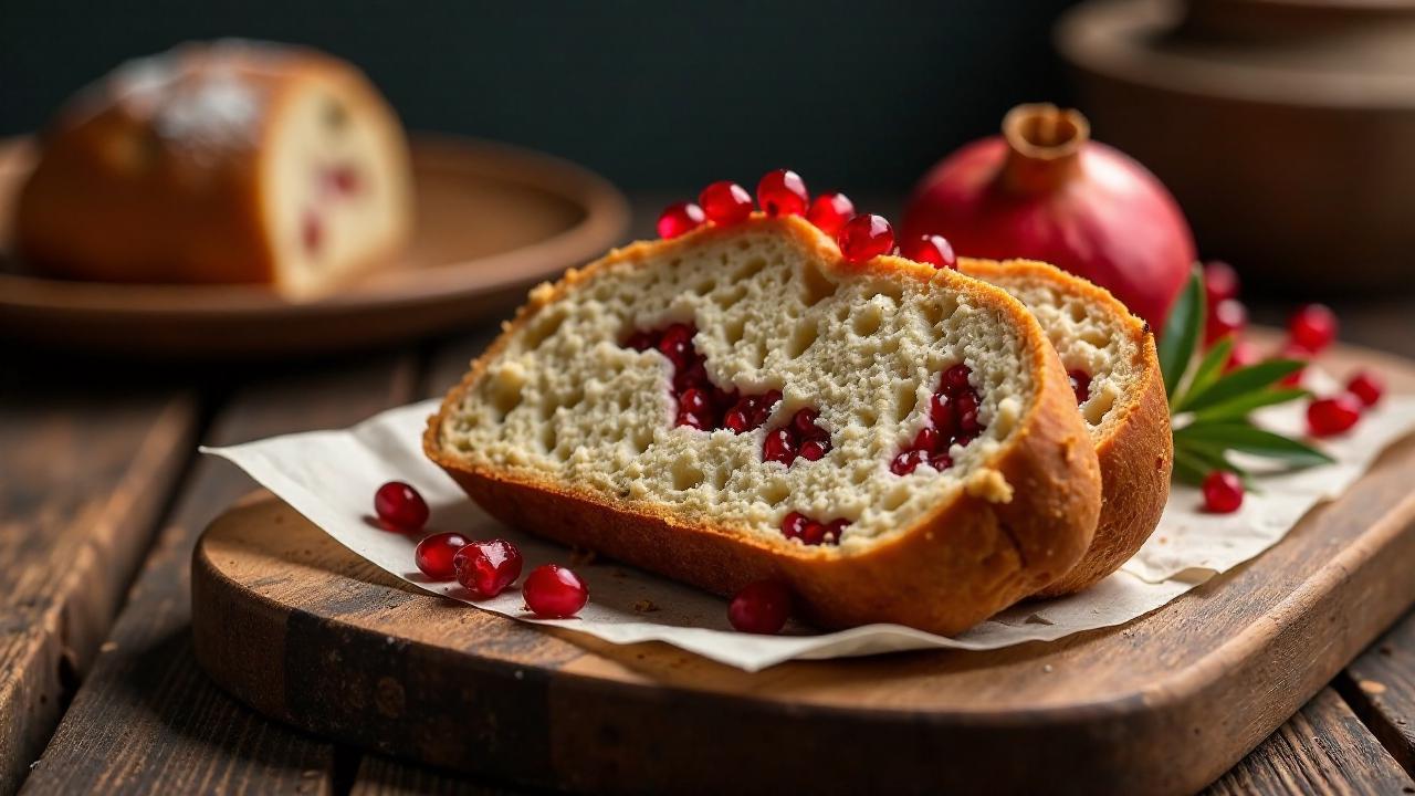 Pain d'épices mit Granatapfelkernen