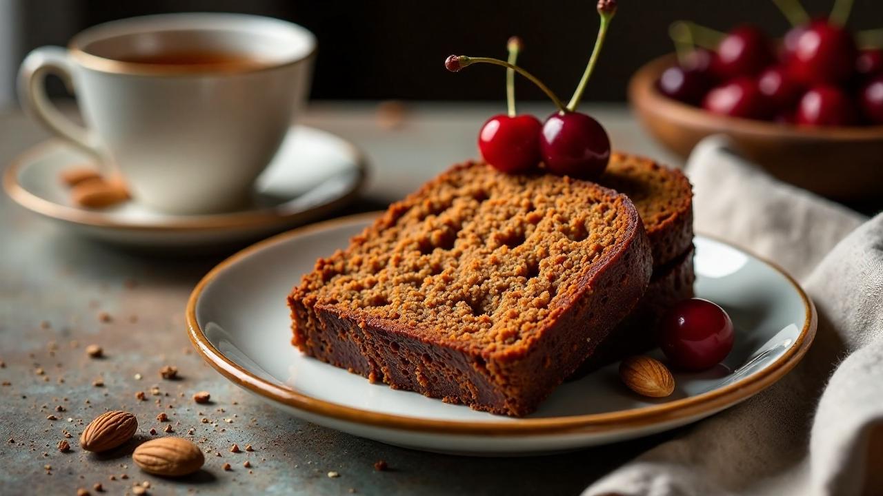 Pain d'épices mit Kirschen und Mandelaroma