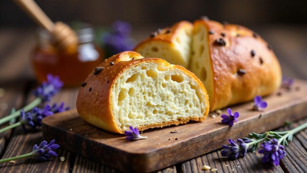 Pain d'épices mit Lavendelblüten