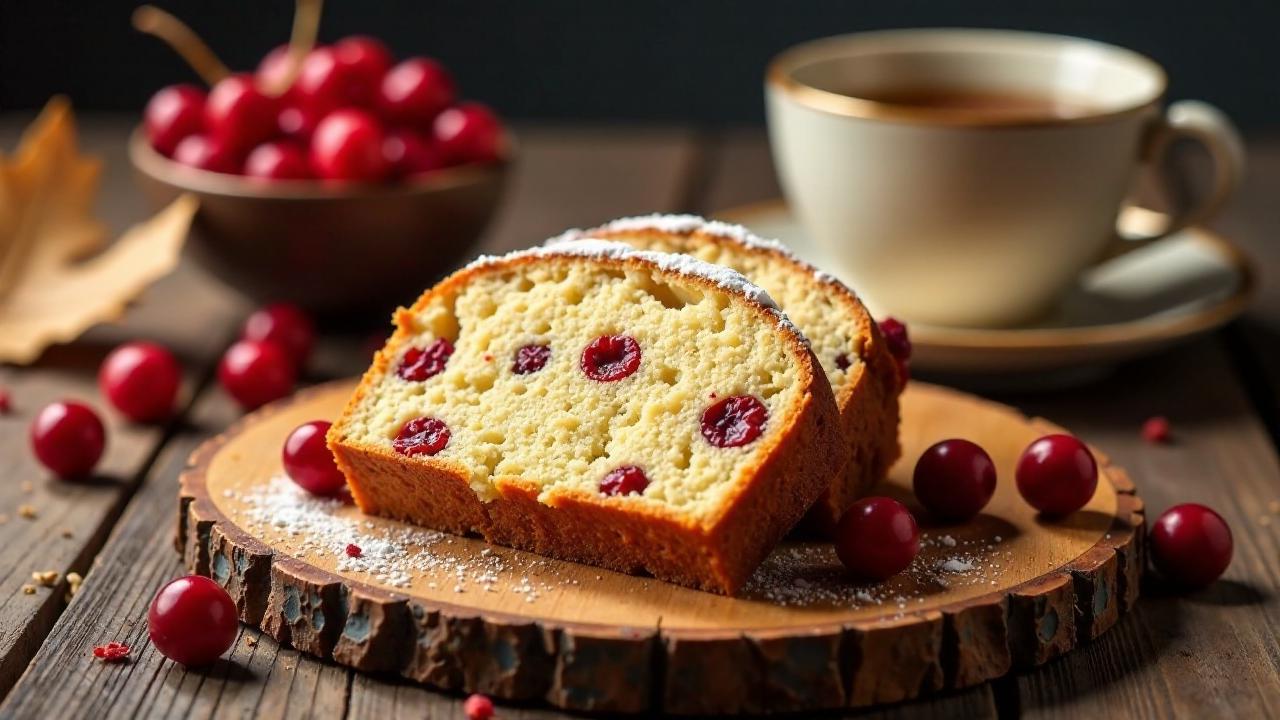 Pain d'épices mit getrockneten Cranberries