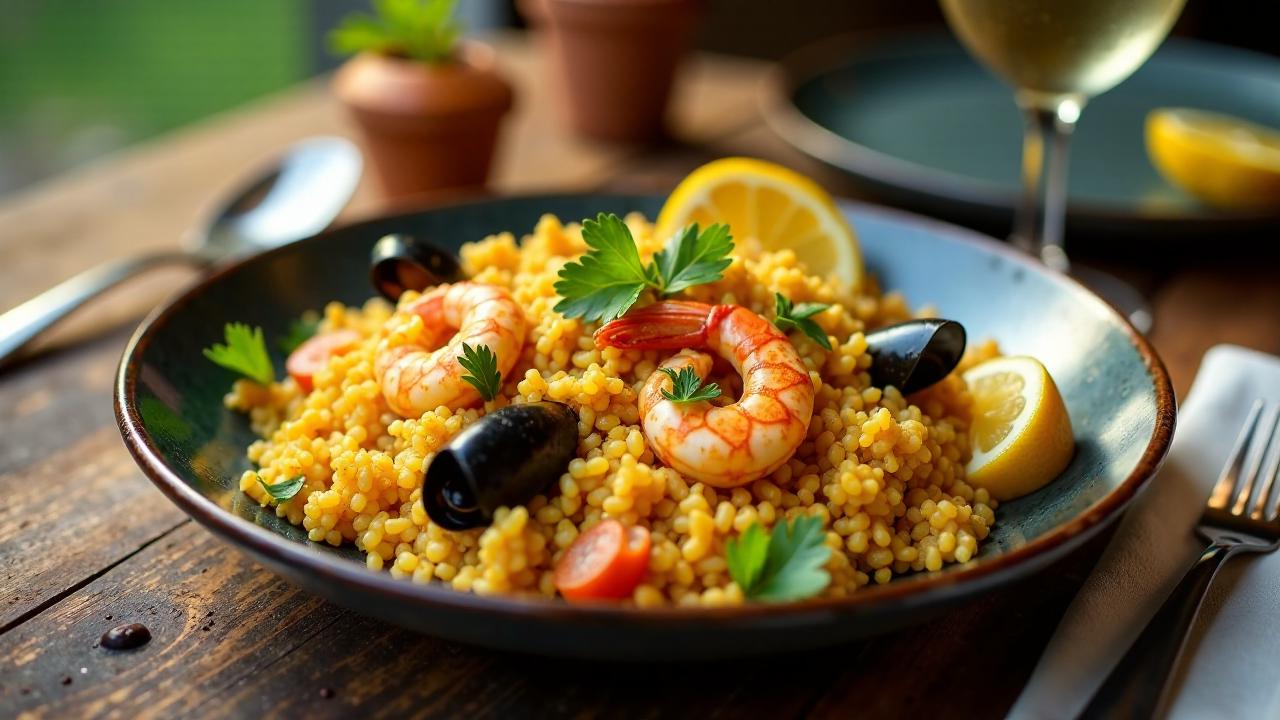 Palauanische Meeresfrüchte-Paella